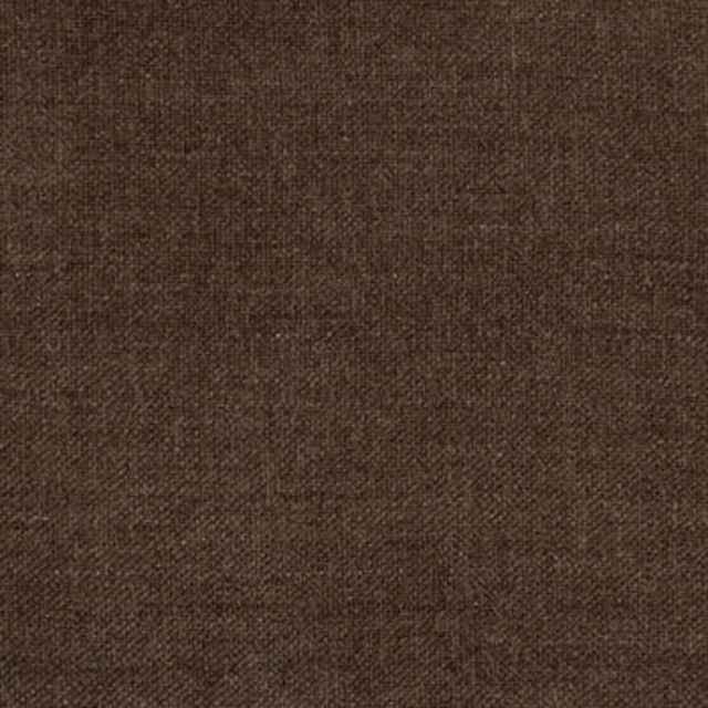 Close-up of deep mocha brown chenille-style fabric with fine woven texture
