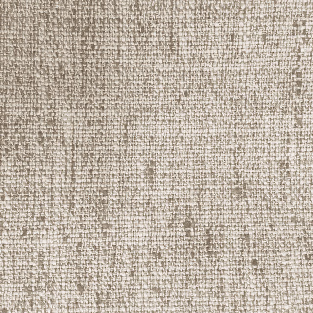 Warm cream woven fabric with a subtle slubbed, textured surface