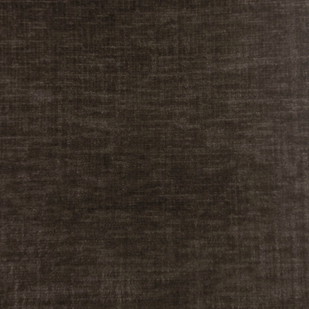 Dark chocolate brown woven fabric with a subtle mottled texture