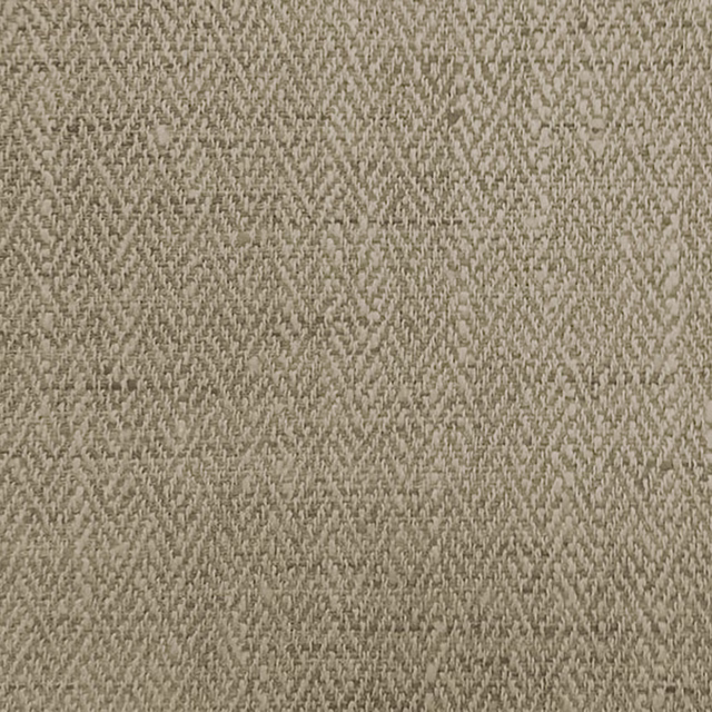 Close-up of warm cream woven fabric with subtle herringbone texture