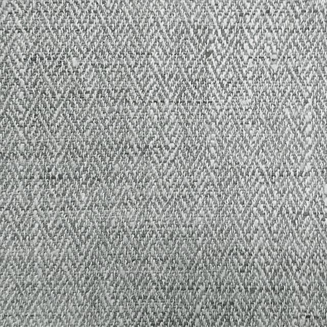 Soft silver-grey woven fabric with fine diagonal texture and flecked yarns