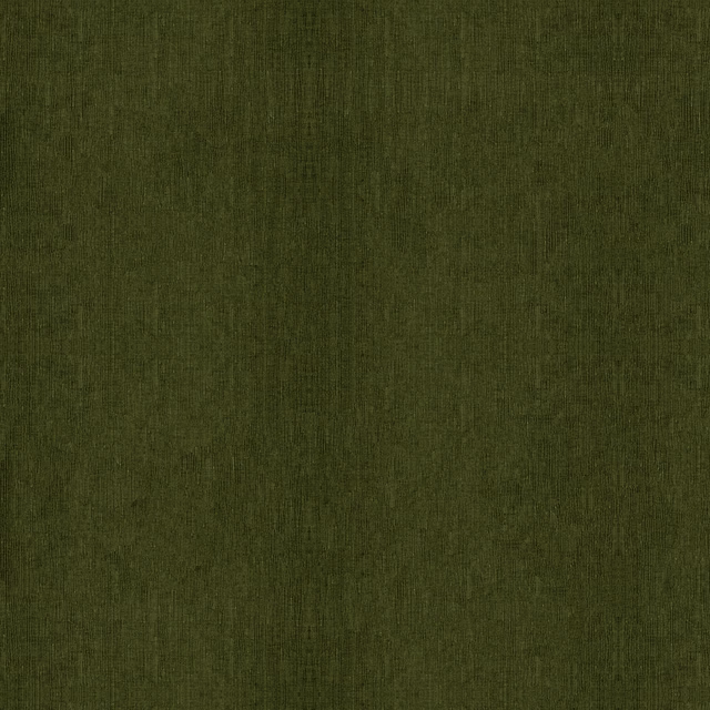 Deep moss green plain fabric with subtle vertical textured striations