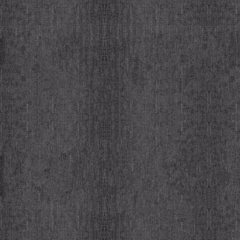 Dark charcoal grey woven fabric with subtle vertical texture and mottled surface