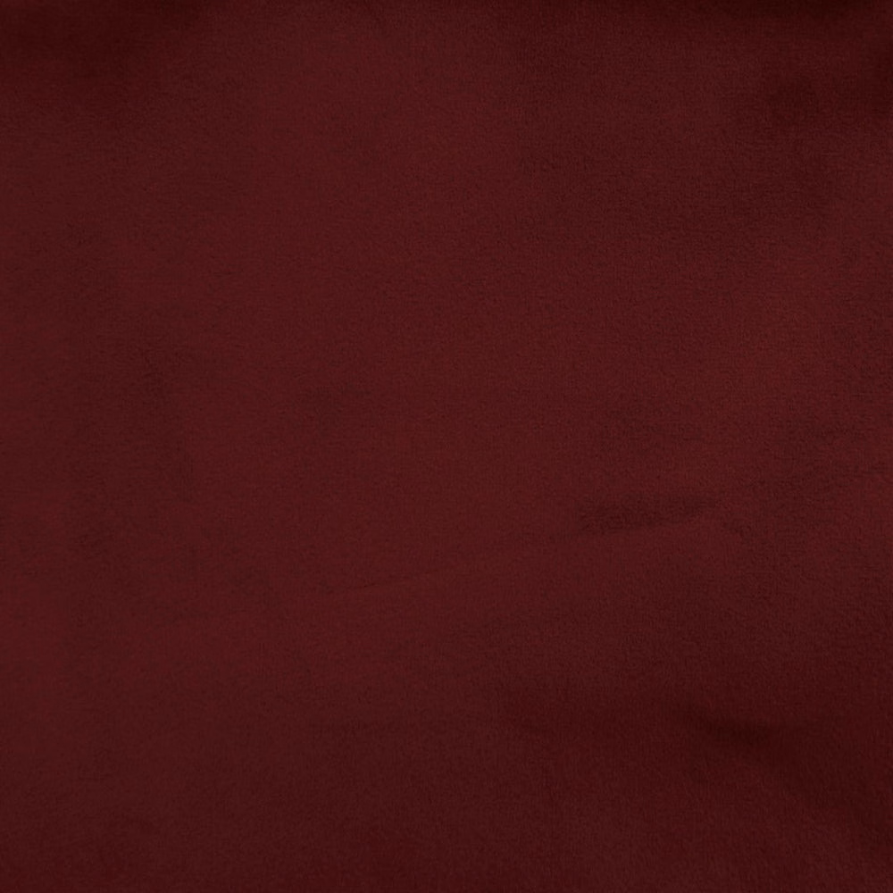 Deep burgundy plain weave fabric swatch with a smooth matte finish
