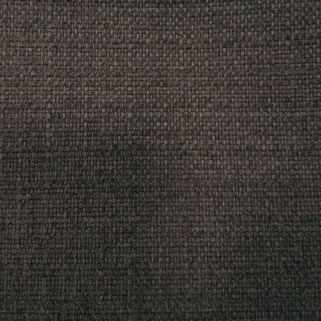 Close-up of deep cocoa brown textured woven upholstery fabric with subtle tonal flecks