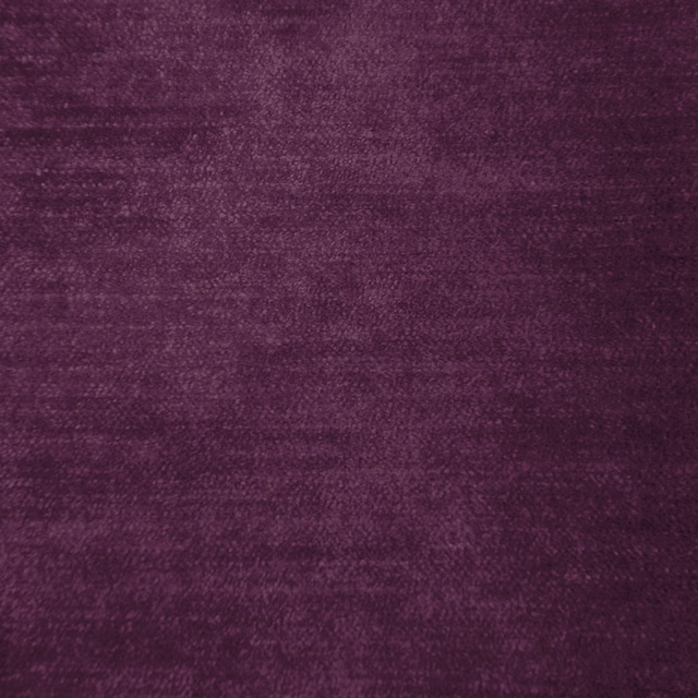 Deep plum-purple plain fabric swatch with a soft, mottled velvet-like texture