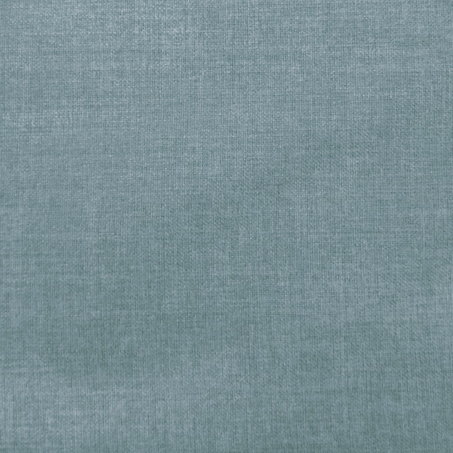 Soft muted blue-green plain woven fabric swatch with fine texture