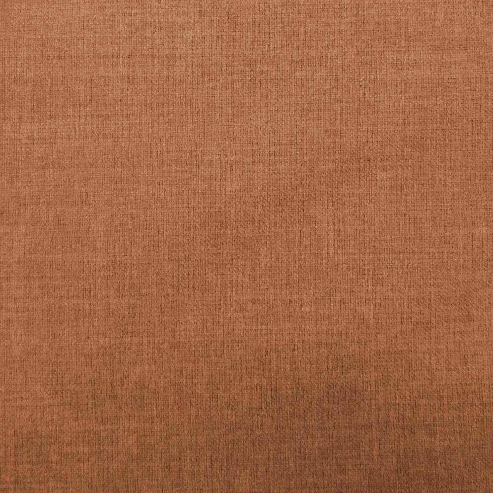 Plain warm terracotta-orange fabric with a subtle woven texture