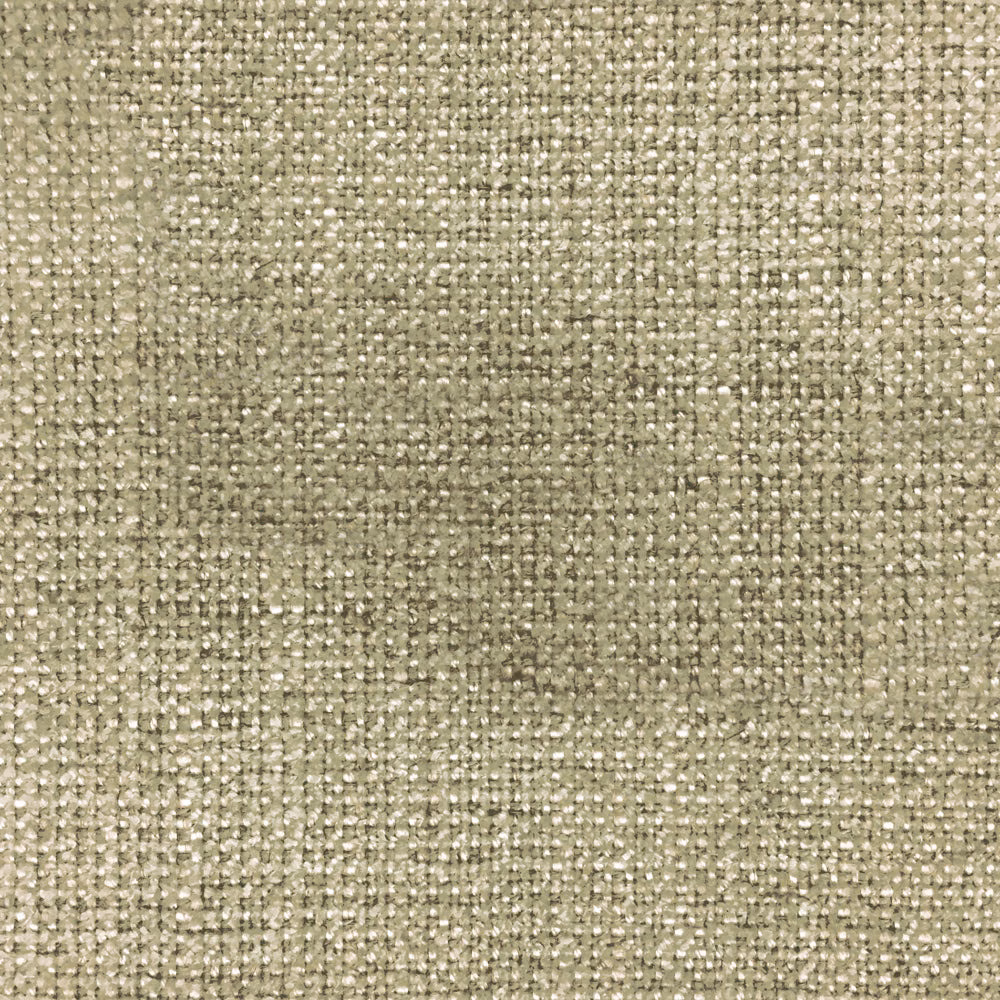 Close-up of muted sage green woven fabric with a nubby texture