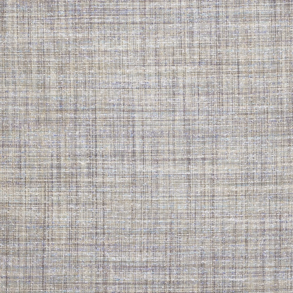 Close-up of soft grey linen weave with subtle beige and blue-grey flecks