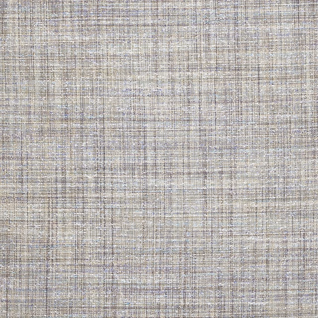 Close-up of soft grey linen weave with subtle beige and blue-grey flecks