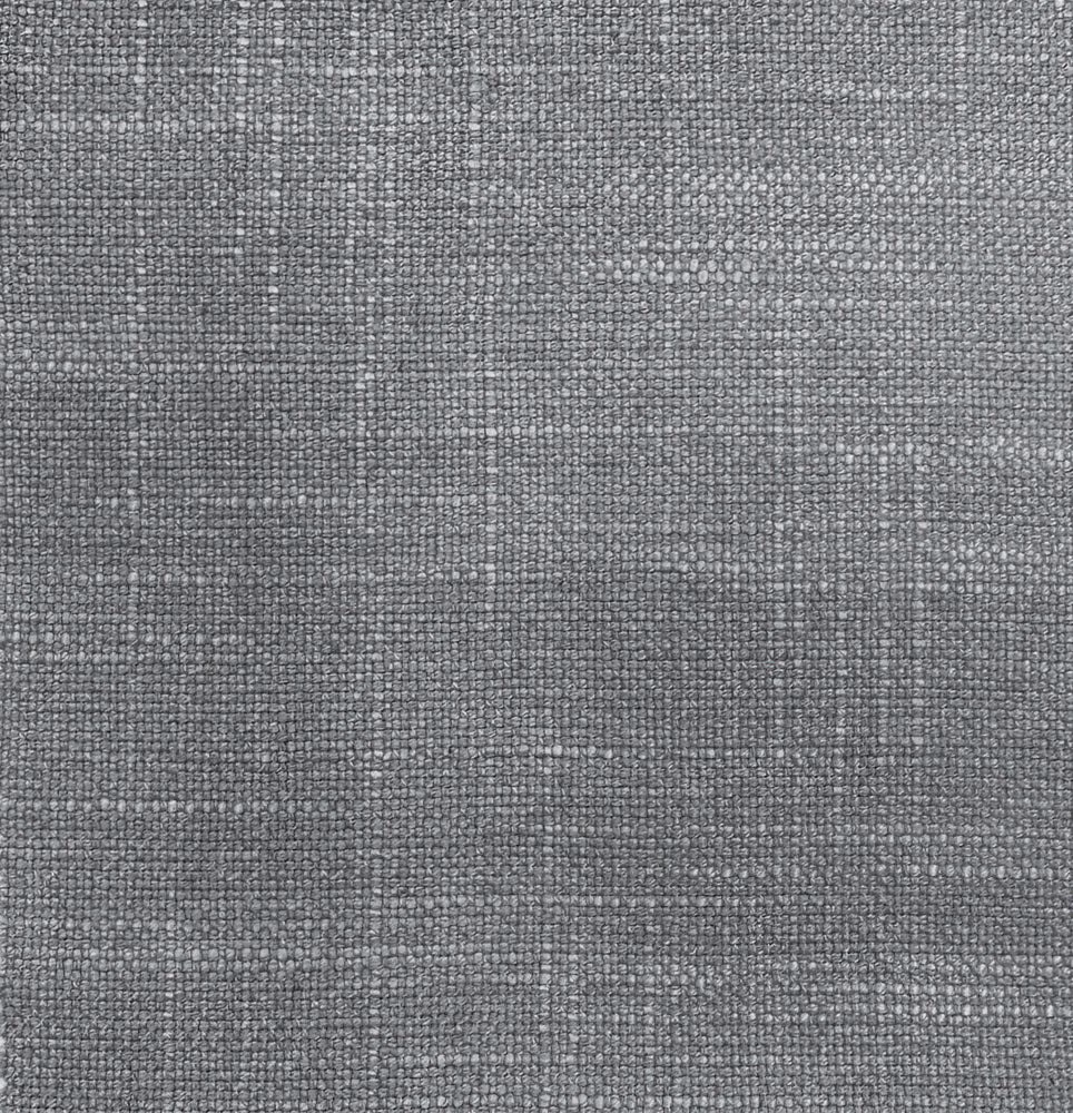Close-up of soft grey woven fabric with fine speckled texture