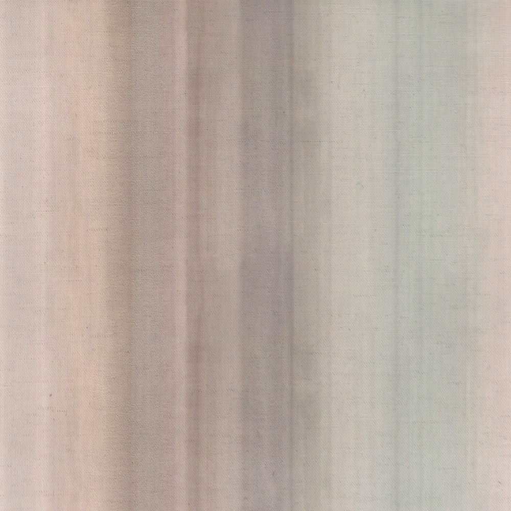 Soft warm cream cotton fabric with broad tonal stripe and subtle weave