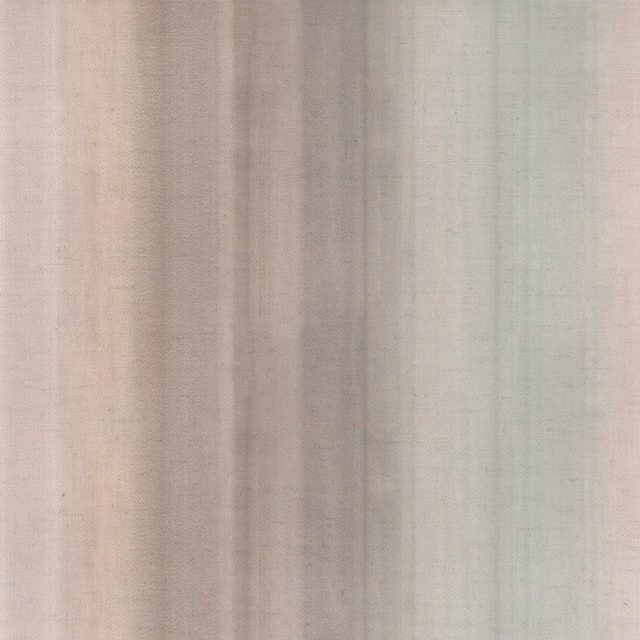 Soft warm cream cotton fabric with broad tonal stripe and subtle weave