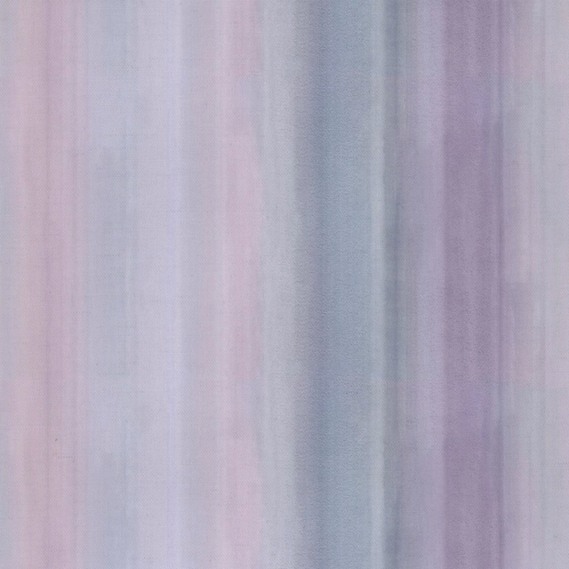 Soft lilac and misty blue vertical stripe cotton fabric with painterly blur