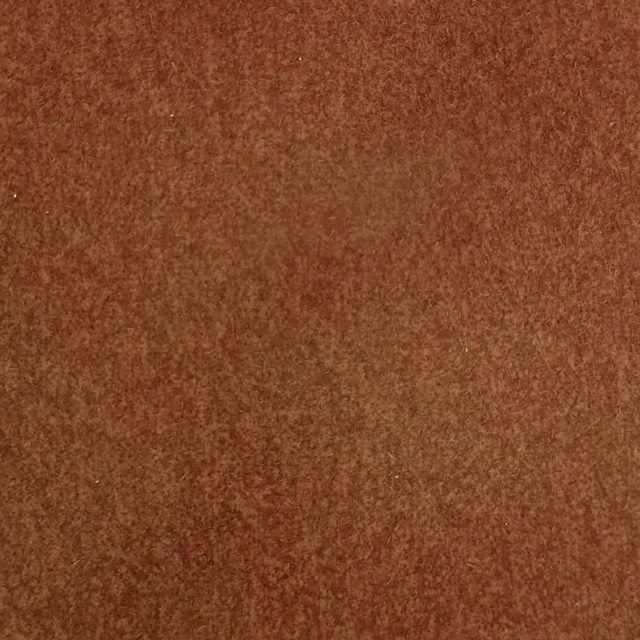 Warm burnt orange textured fabric swatch with a soft mottled weave