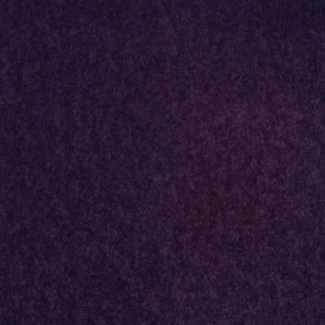 Deep plum purple plain-woven fabric swatch with a soft mottled texture