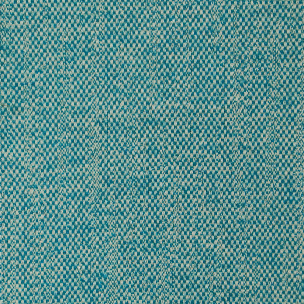 Teal-blue woven fabric with a мелange tweed texture and fine speckled weave