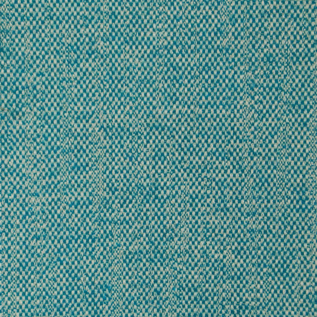 Teal-blue woven fabric with a мелange tweed texture and fine speckled weave