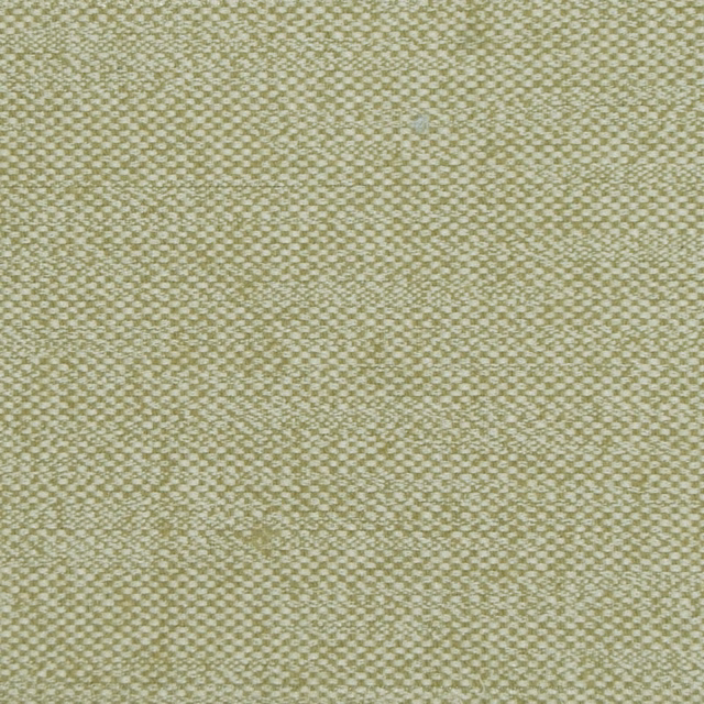 Close-up of muted sage green woven fabric with a fine textured surface