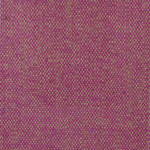 Close-up of a magenta pink woven fabric with fine textured flecks