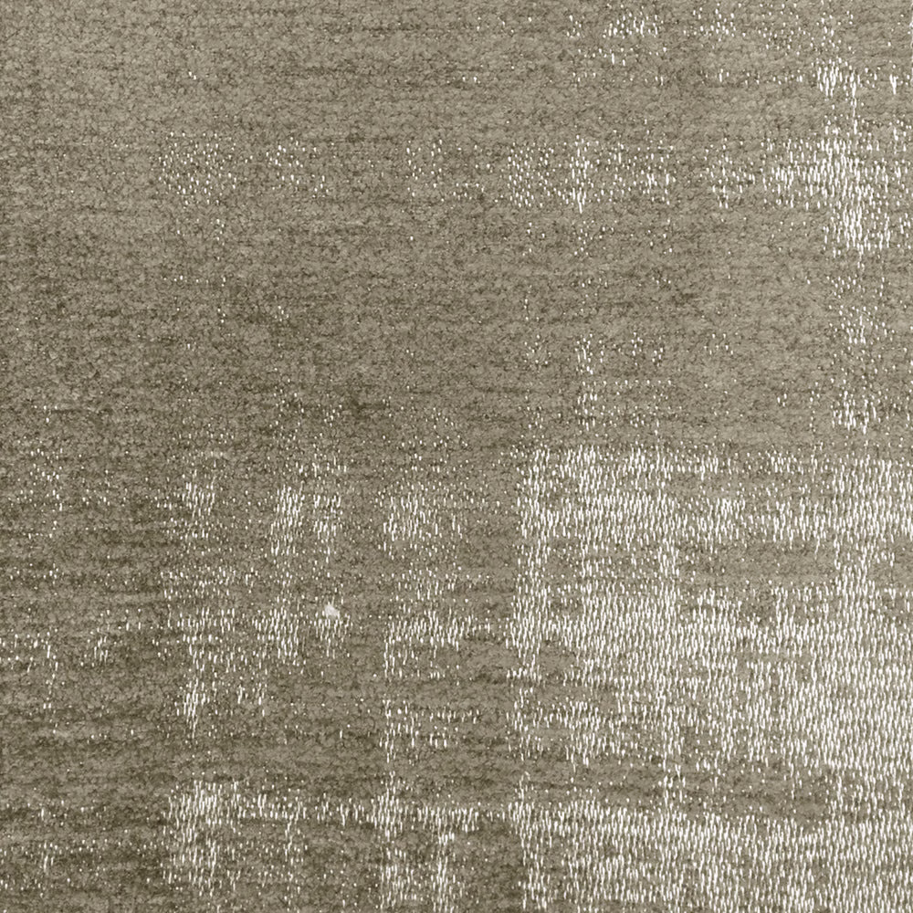 Taupe-brown textured fabric with a soft silvery sheen and subtle woven pattern