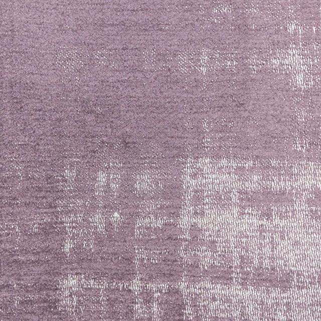 Muted mauve-pink woven fabric with silvery abstract streaks and soft texture