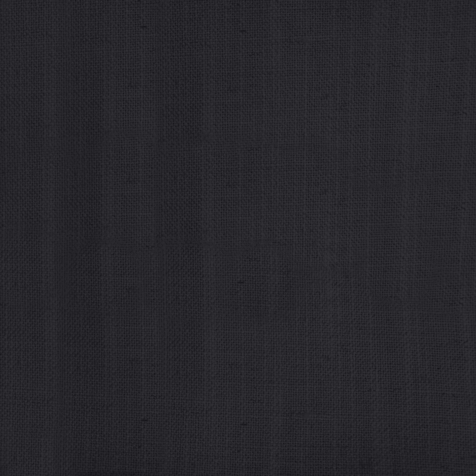 Dark charcoal-black plain weave fabric with a fine matte texture
