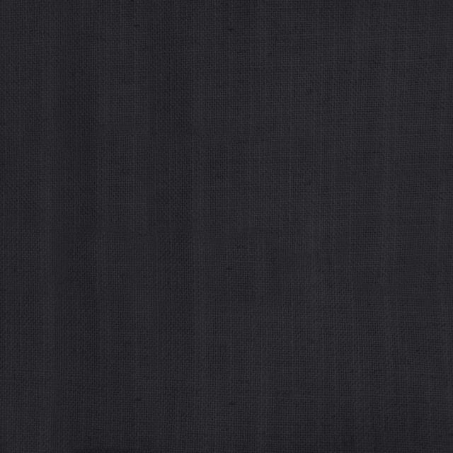Dark charcoal-black plain weave fabric with a fine matte texture