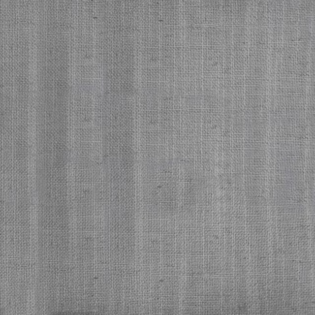 Soft pebble grey plain woven fabric with a subtle slub texture