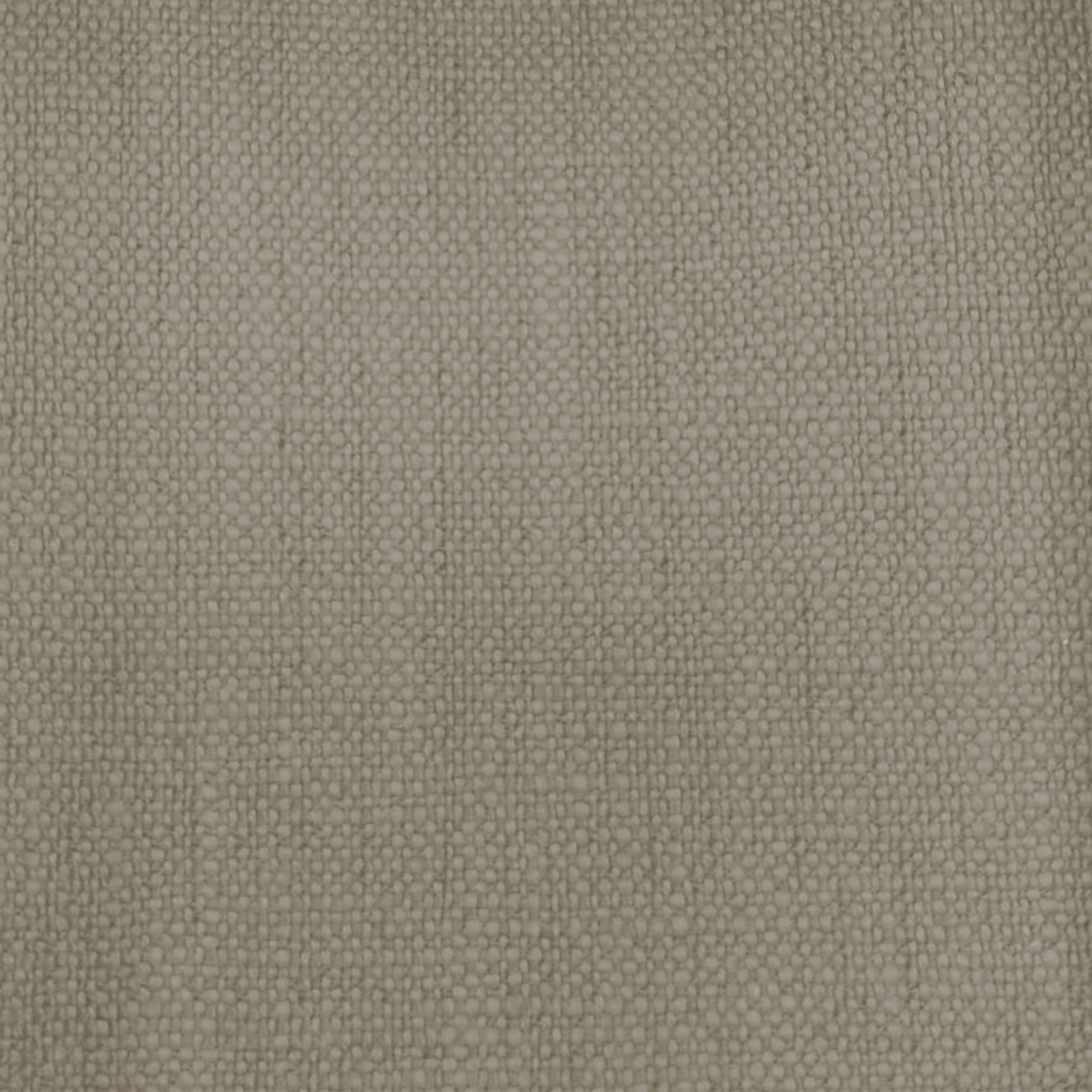 Close-up of soft mushroom-grey woven fabric with a fine textured plain weave