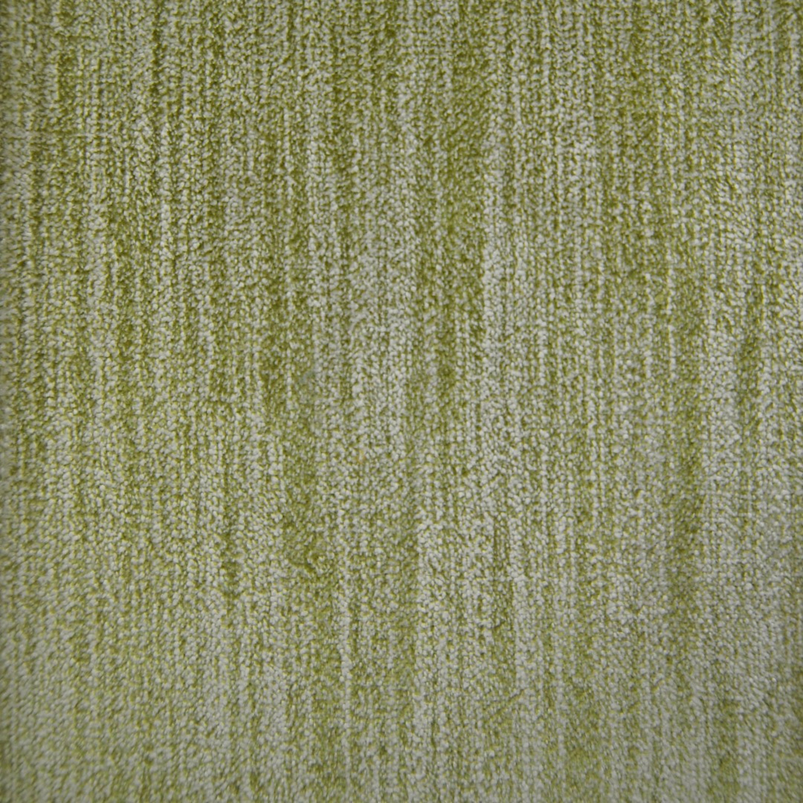 Close-up of olive green textured woven fabric with vertical strié effect