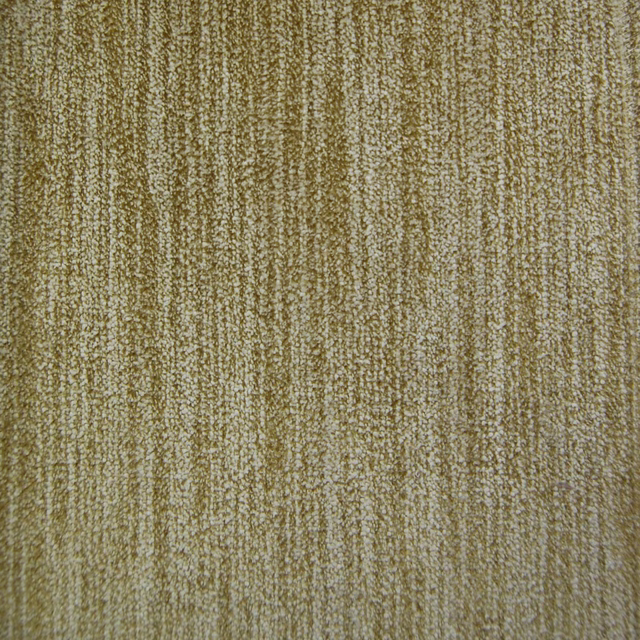Muted mustard-yellow textured fabric swatch with fine vertical slub weave