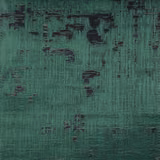 Teal green textured fabric swatch with dark abstract painterly markings