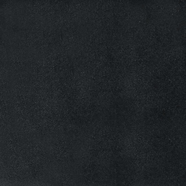 Close-up of dark charcoal-black plain woven fabric with fine textured surface