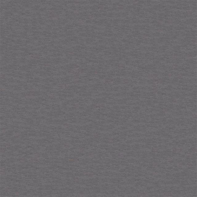 Close-up of cool granite-grey plain woven fabric with subtle horizontal texture
