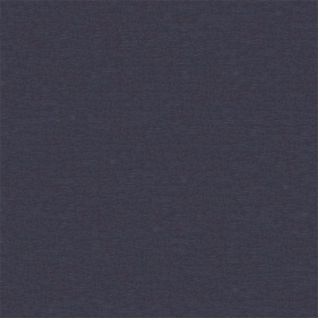 Deep smoky indigo plain weave fabric with subtle crosswise texture