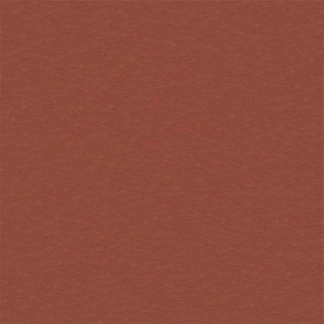 Warm lava-red plain weave with fine horizontal slubs and softly varied surface