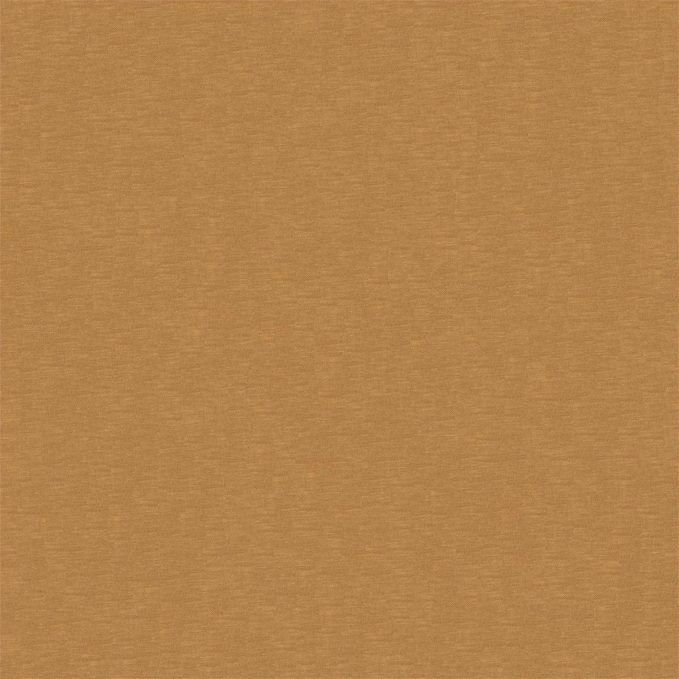 Warm ochre-brown plain woven fabric with a subtle fine horizontal texture