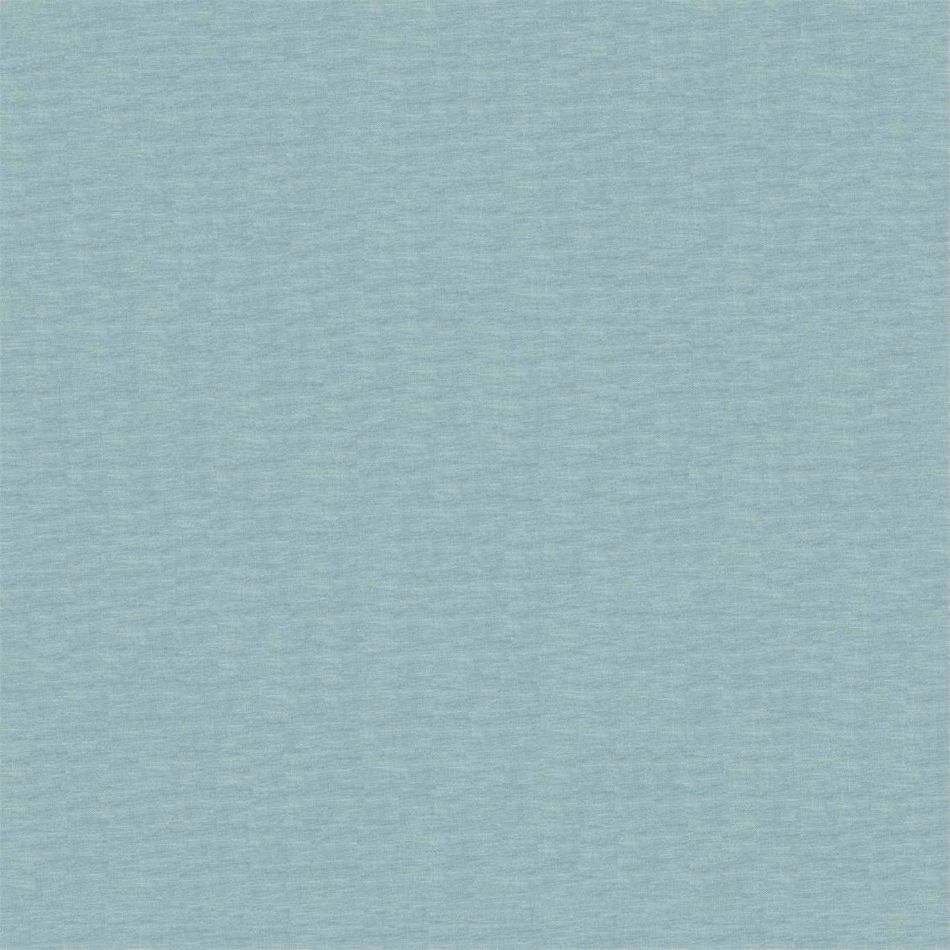 Close-up of pale sky-blue plain weave with fine blue-grey horizontal texture