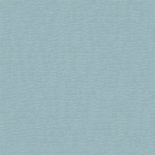 Close-up of pale sky-blue plain weave with fine blue-grey horizontal texture