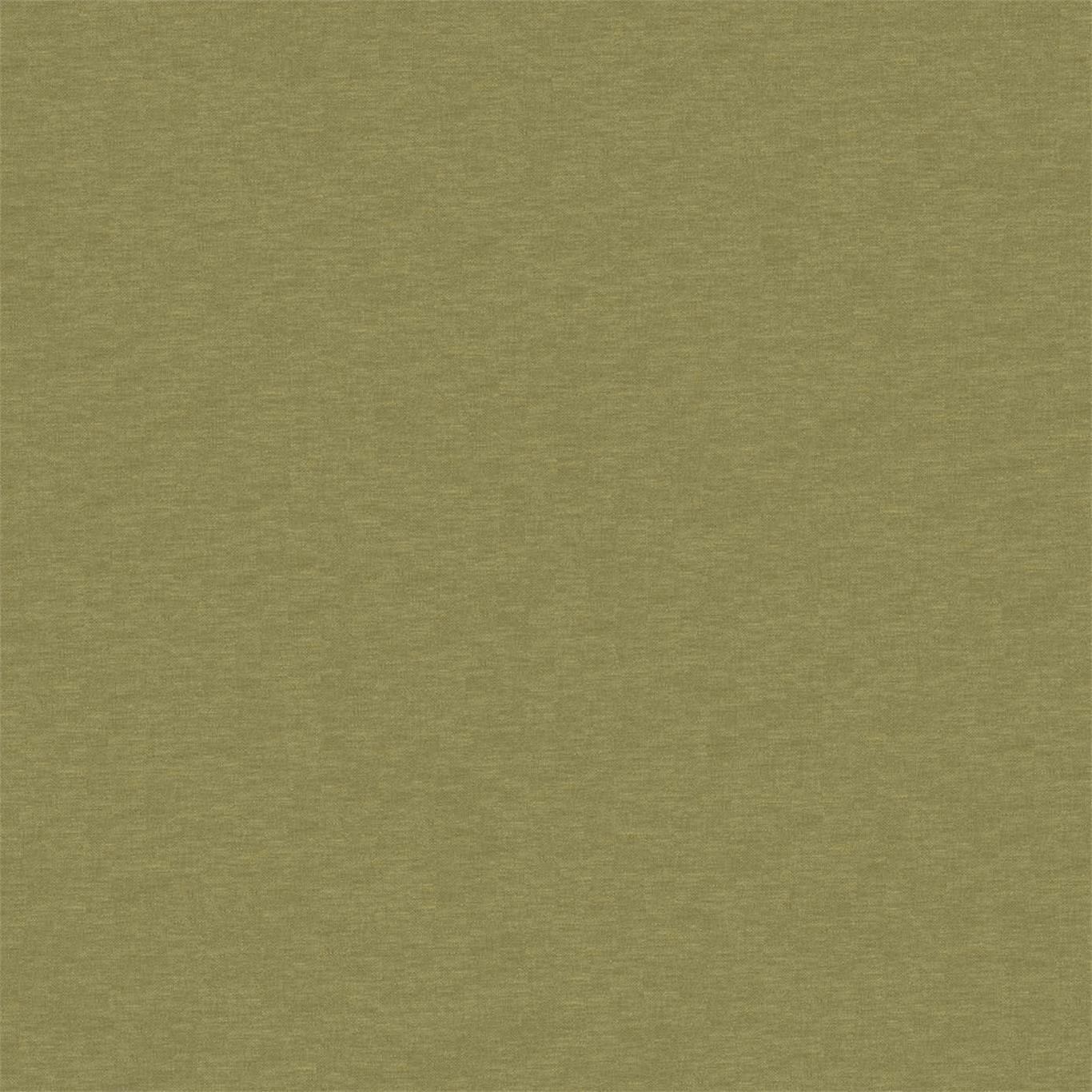 Muted olive green plain woven fabric showing subtle flecked texture and tonal variation