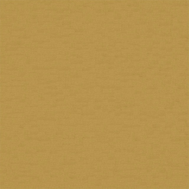 Warm ochre plain weave with fine horizontal texture and softly matte surface