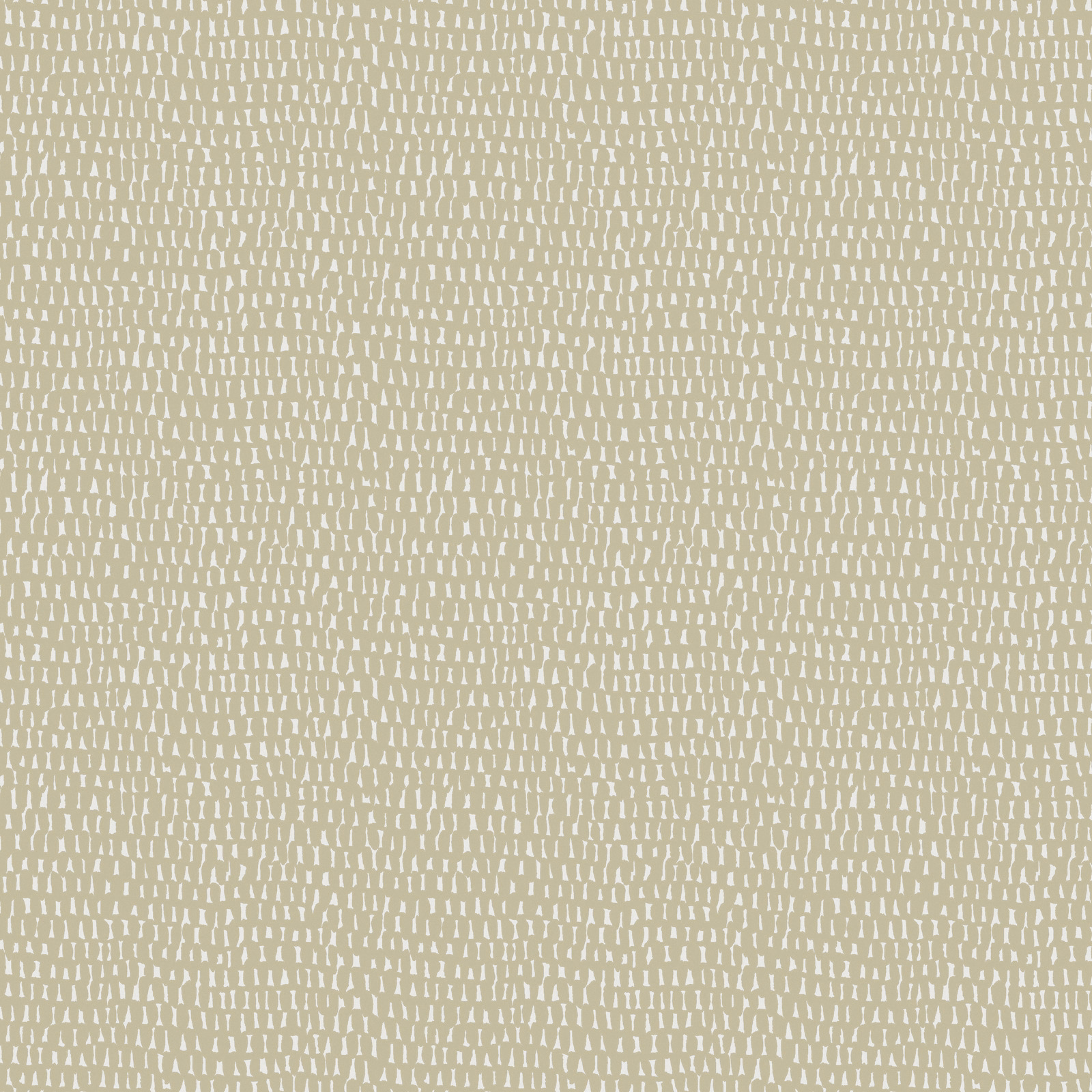 Pale greige woven fabric with dense rows of tiny broken white dashes
