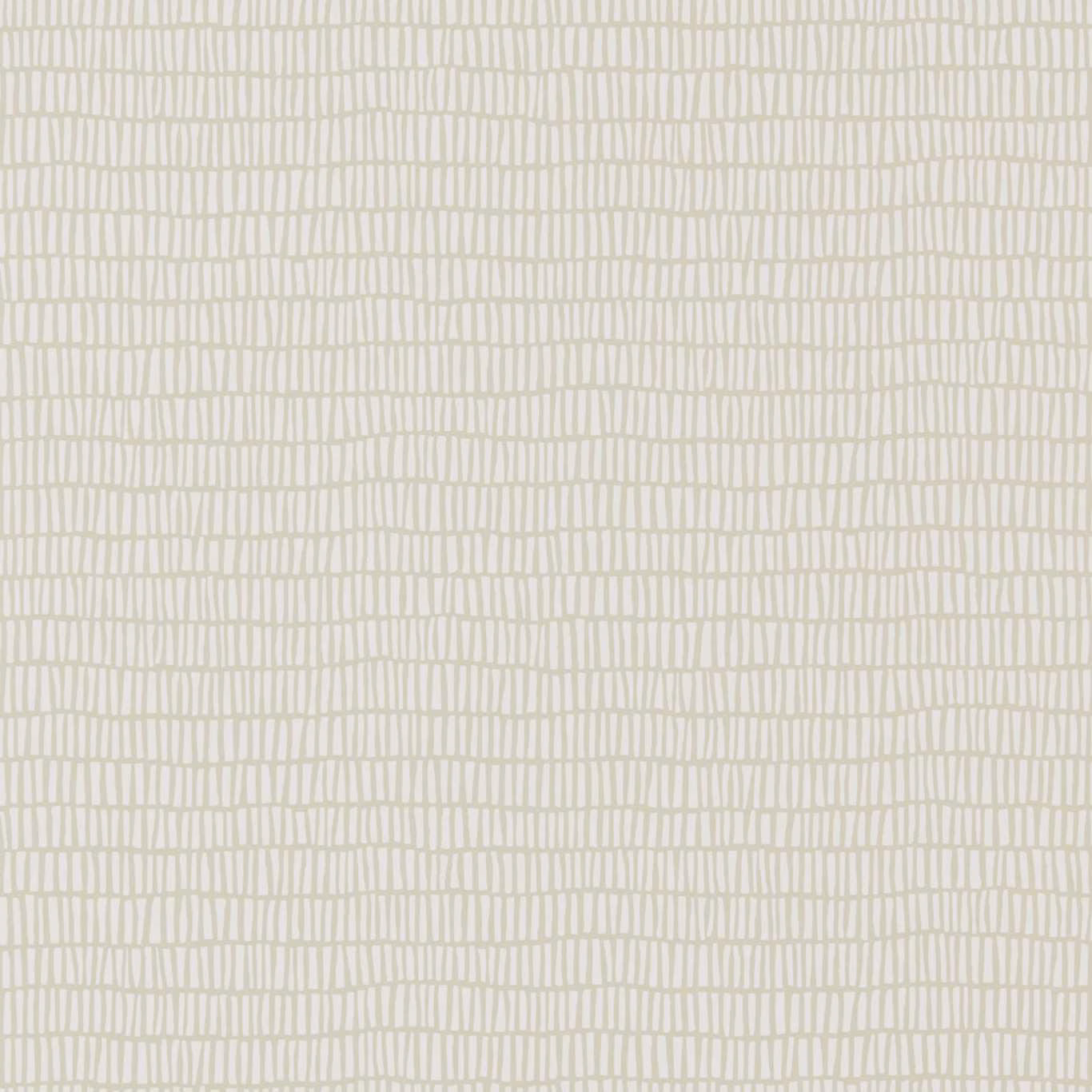 Warm ivory wallpaper with an irregular taupe vertical grid pattern