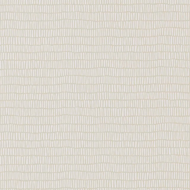 Warm ivory wallpaper with an irregular taupe vertical grid pattern