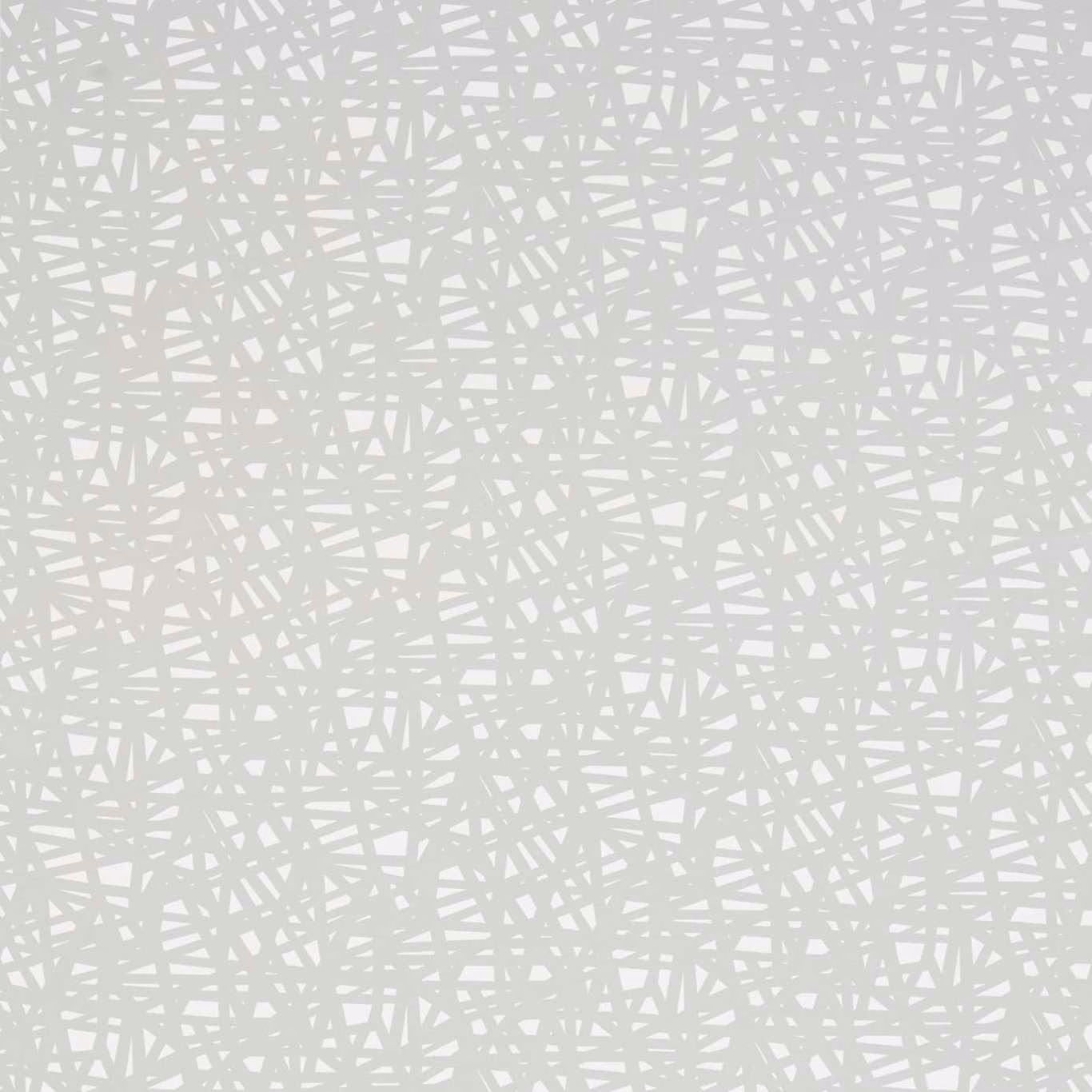 Pale steel-grey textile with a dense, interlaced linear pattern and soft texture