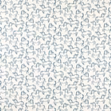 Soft cream fabric with small ink-blue horse outlines in a repeating print
