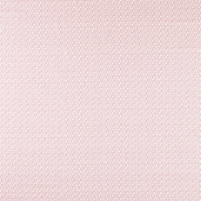 Pale dusk-pink textile with tiny linked oval motifs and a softly textured weave