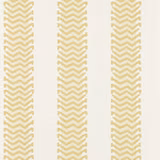 Cream wallpaper with vertical columns of textured honey-gold chevron stripes